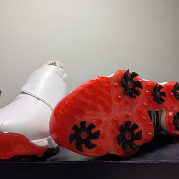 Adidas Men's White Golf Shoes - Picture 7 of 8